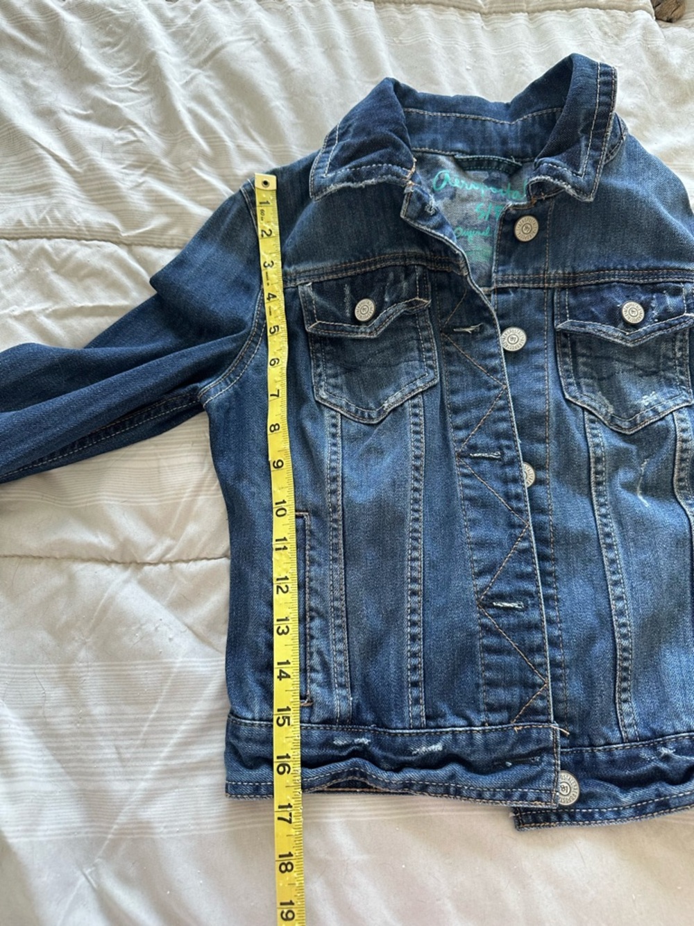 SLD Aeropostale Denim Jean Jacket Women’s Small - Picture 7 of 8